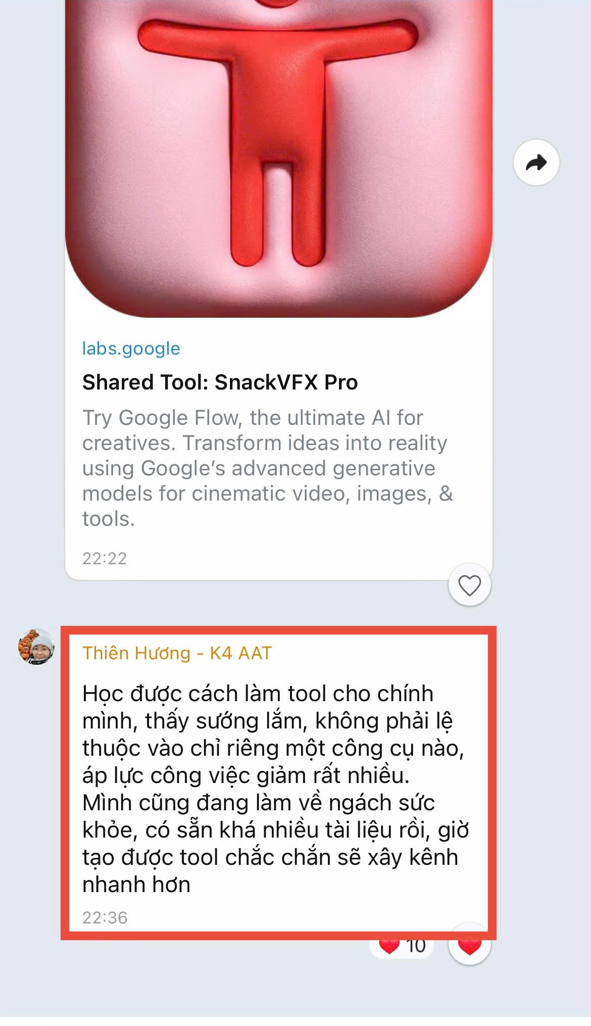Học viên làm tool cho chính mình
